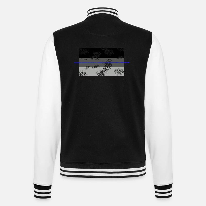 Shadow used blueline - College-Sweatjacke - Schwarz/Weiß