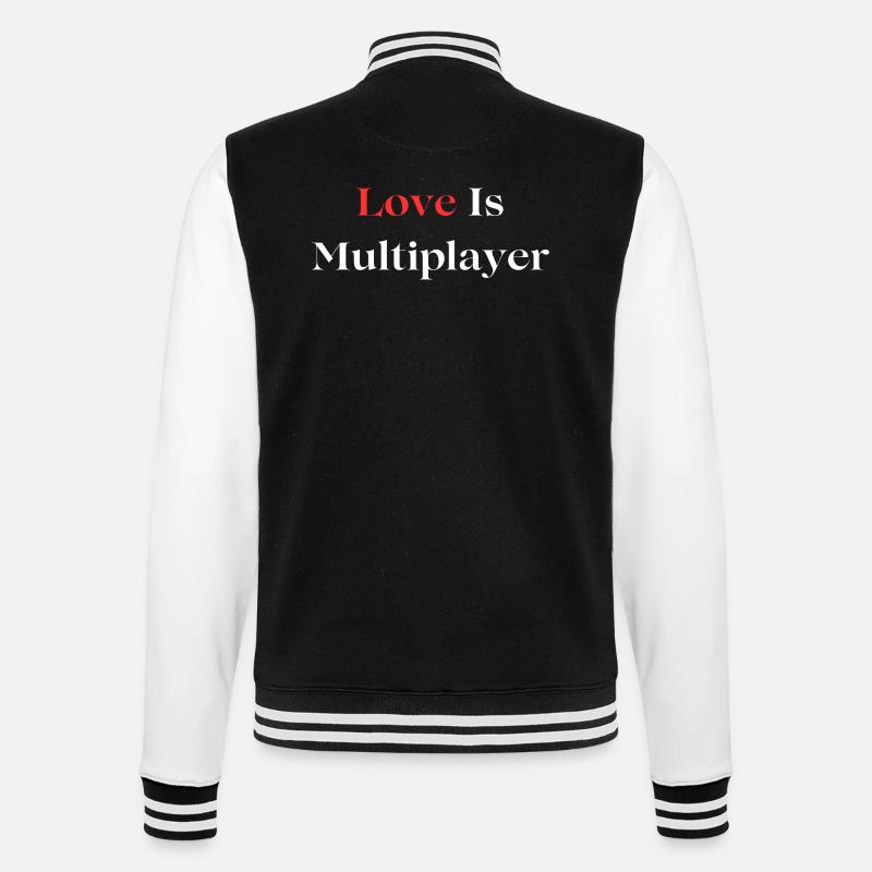 Love Is Multiplayer - College-Sweatjacke - Schwarz/Weiß