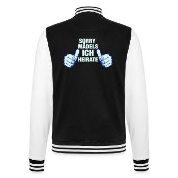 JGA_thumbs_ich heirate - College-Sweatjacke - Schwarz/Weiß - Hinten - Marisol (170cm)