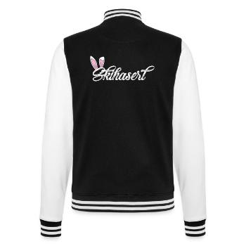 Skihaserl - College-Sweatjacke - Schwarz/Weiß - Hinten - Marisol (170cm)