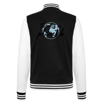 There is no planet B - College-Sweatjacke - Schwarz/Weiß - Hinten - Marisol (170cm)