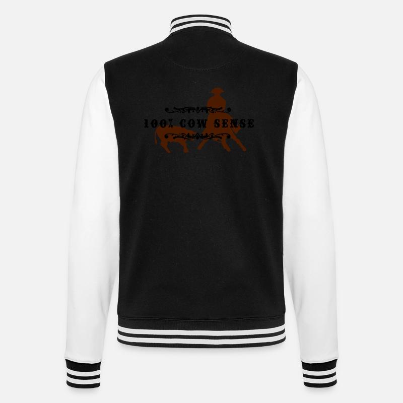(cowsense_2c) - College-Sweatjacke - Schwarz/Weiß