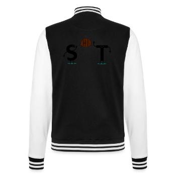 shit - College-Sweatjacke - Schwarz/Weiß - Hinten - Marisol (170cm)