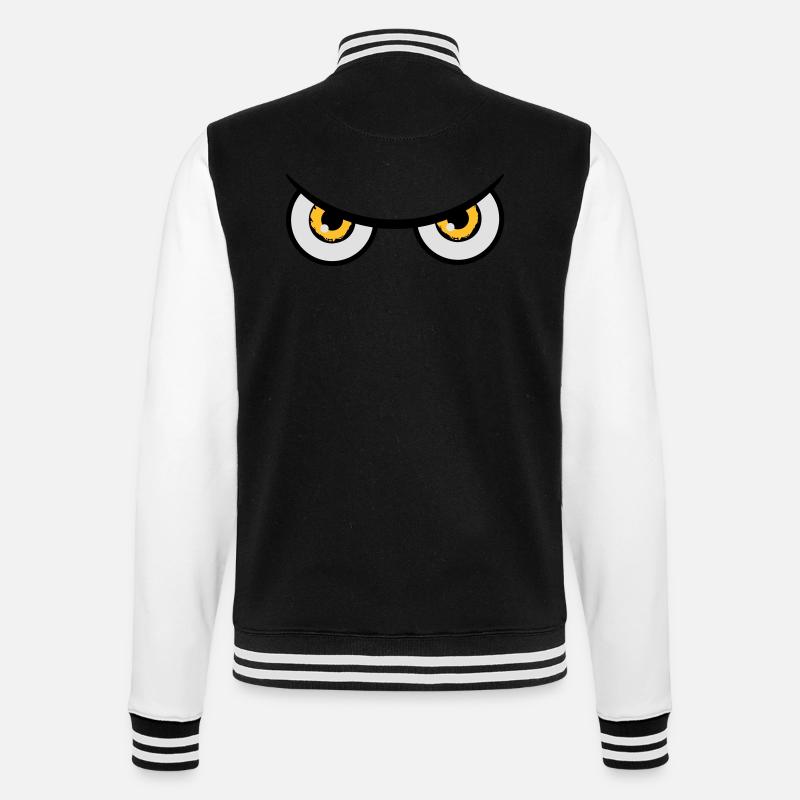 Mauvais œil Owl dangereuse - Veste Teddy - noir/blanc