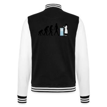 evolution_der_frau_apothekerin_09_201603 - College-Sweatjacke - Schwarz/Weiß - Hinten - Marisol (170cm)