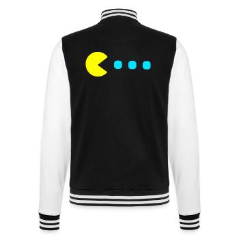 Retro Game - College-Sweatjacke - Schwarz/Weiß - Hinten - Marisol (170cm)