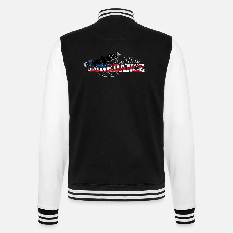 kl_linedance68d - College-Sweatjacke - Schwarz/Weiß