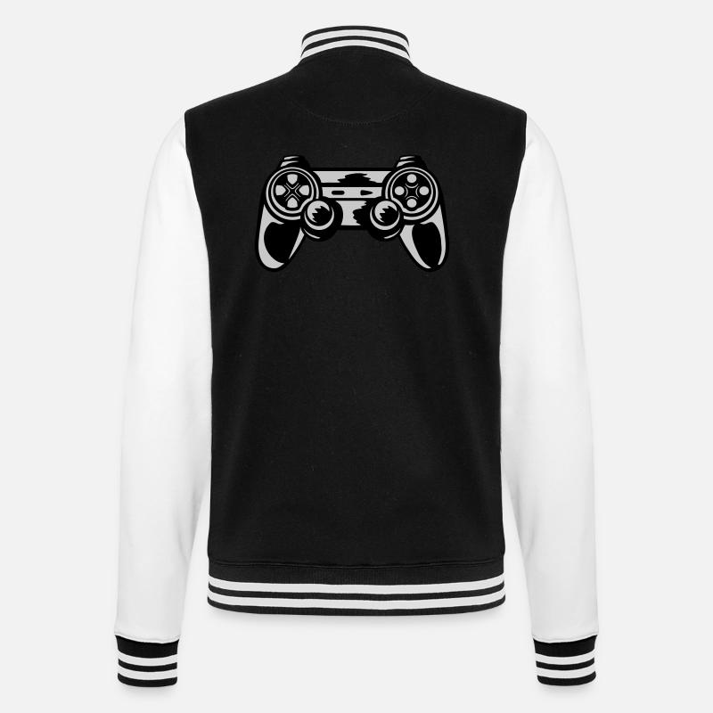 Console Retro Controller Gamer - College Sweat Jacket - black/white