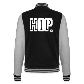 HipHop MC Real Ghetto Battle Rap Music - Veste Teddy - noir/gris chiné - Dos - Marisol (170cm)