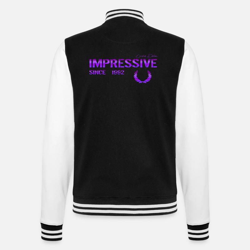 Impressive since 1992 - College-Sweatjacke - Schwarz/Weiß