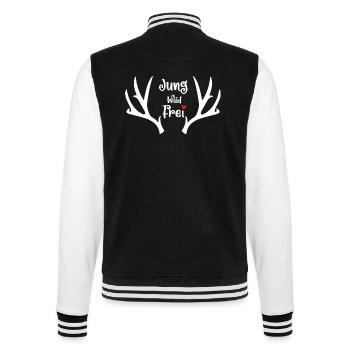 Lustiger Spruch Witzig Humor Geschenkidee - College-Sweatjacke - Schwarz/Weiß - Hinten - Marisol (170cm)