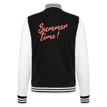 summer time - College Sweat Jacket - black/white - Back - Marisol (170cm)