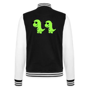 Cool Dinos - College Sweat Jacket - black/white - Back - Marisol (170cm)