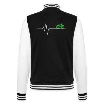 Fahrrad Heerzschlag Rennrad - College-Sweatjacke - Schwarz/Weiß - Hinten - Marisol (170cm)