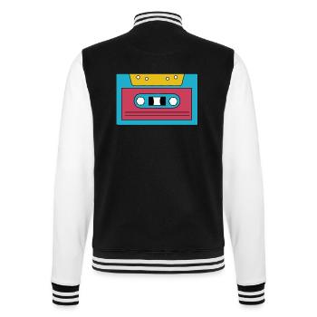 Kassette - College-Sweatjacke - Schwarz/Weiß - Hinten - Marisol (170cm)