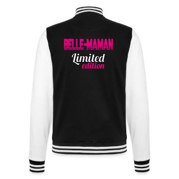BELLE MAMAN LIMITED EDITION - Veste Teddy - noir/blanc - Dos - Marisol (170cm)