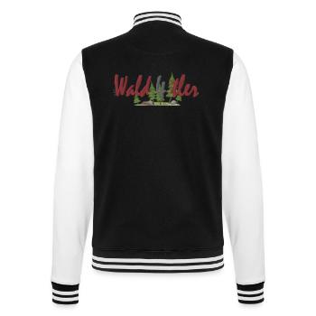 Wald4tler - College Sweat Jacket - black/white - Back - Marisol (170cm)