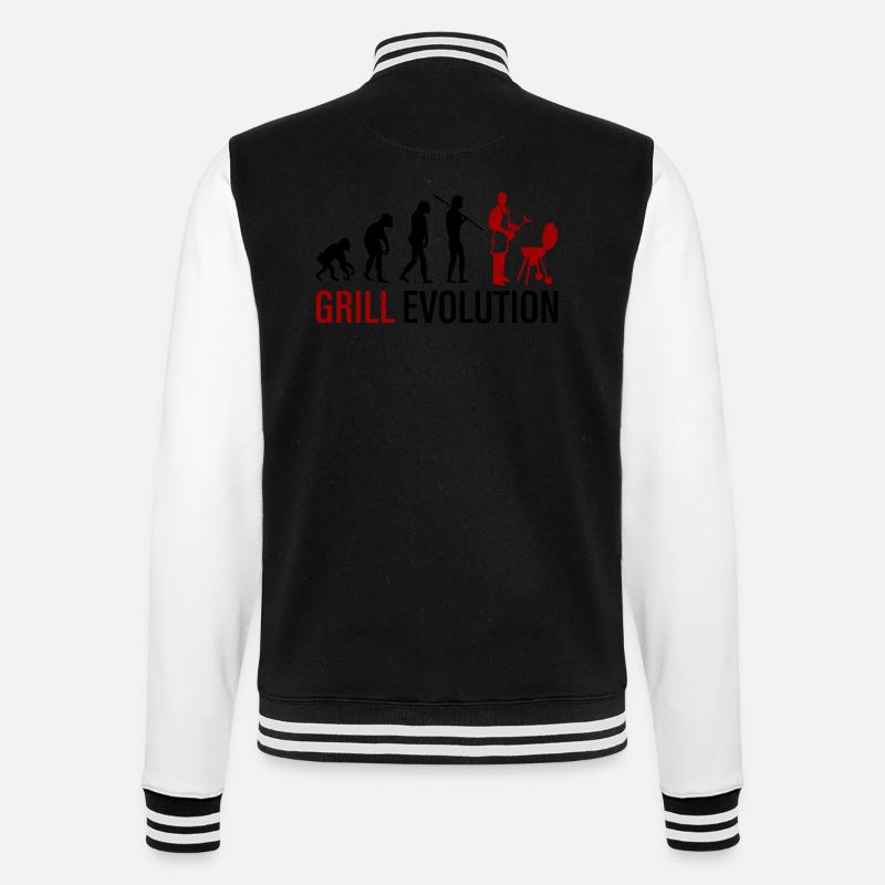 Evolution du gril - Veste Teddy - noir/blanc