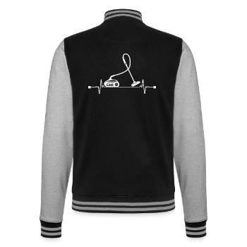 Nettoyage Ménage Cadeau de battement de coeur - Veste Teddy - noir/gris chiné - Dos - Marisol (170cm)