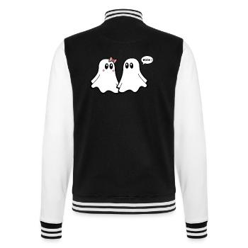 Ghost T-Shirt - Lustige Paare 04 - College-Sweatjacke - Schwarz/Weiß - Hinten - Marisol (170cm)