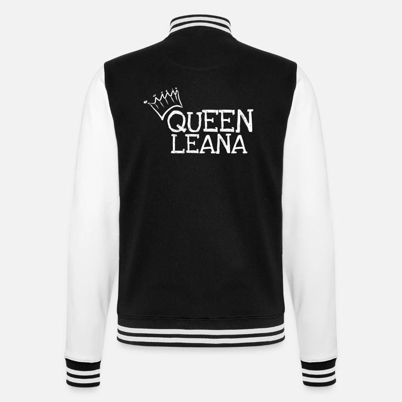 Leana comme prénom - Veste Teddy - noir/blanc