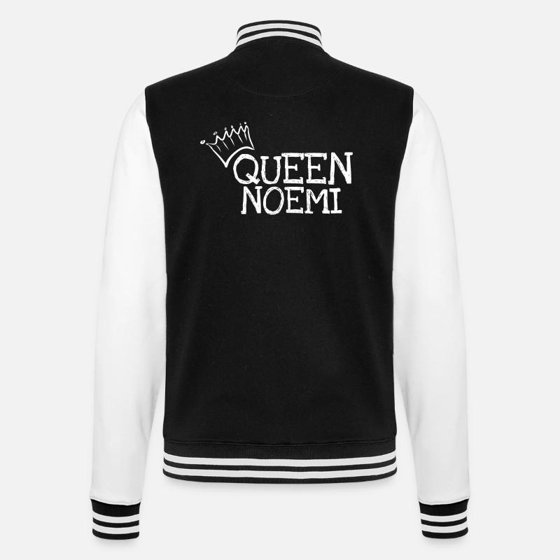 Prénom Noemi - Veste Teddy - noir/blanc