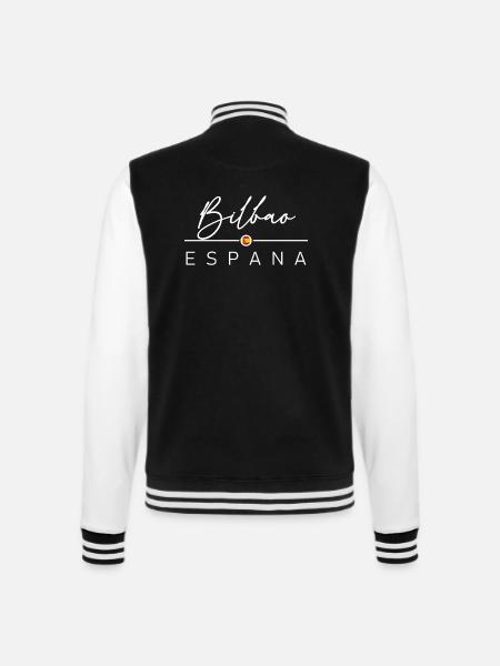Spain - Bilbao - Spain - España - College Sweat Jacket - black/white