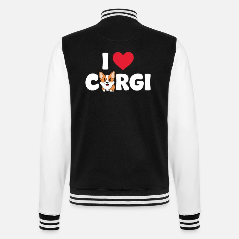 corgi - College Sweat Jacket - black/white