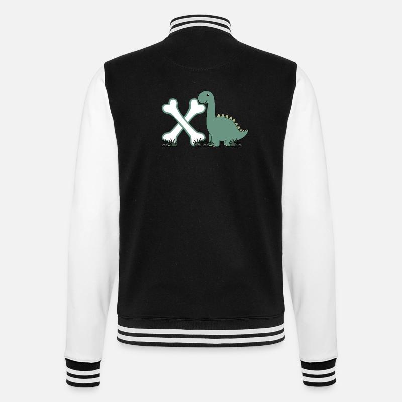 Buchstabe X - College-Sweatjacke - Schwarz/Weiß