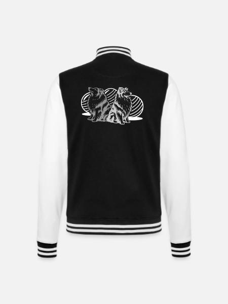Driftball (3 colours) - College Sweat Jacket - black/white