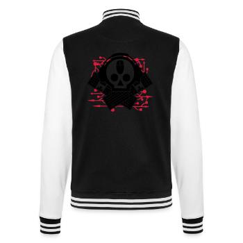 skully - College Sweat Jacket - black/white - Back - Marisol (170cm)