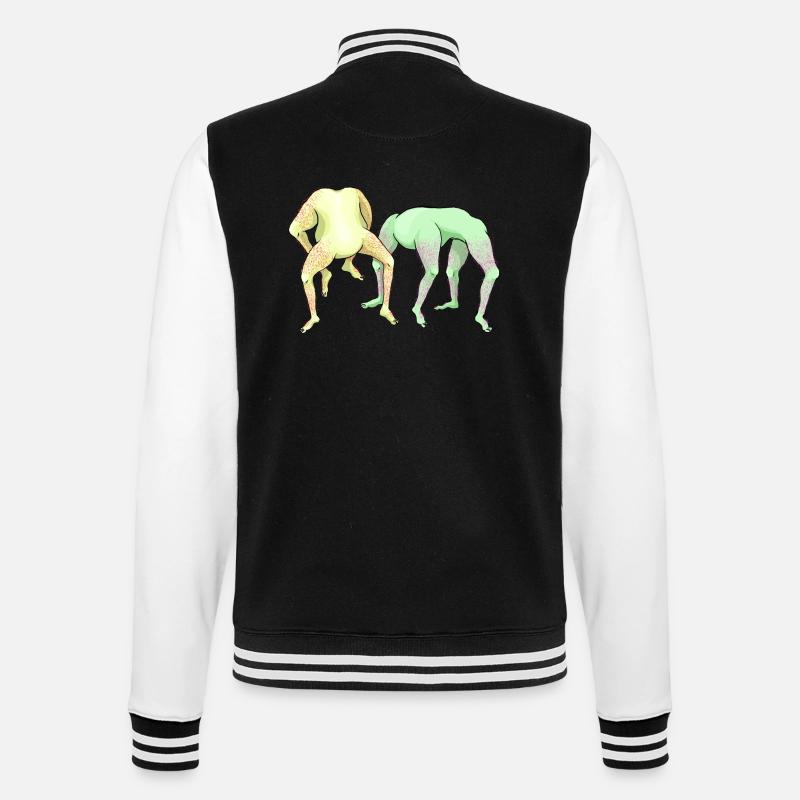 No Head José - College-Sweatjacke - Schwarz/Weiß
