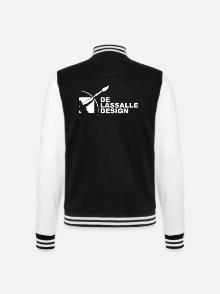 delassalle newwhite - College-Sweatjacke - Schwarz/Weiß