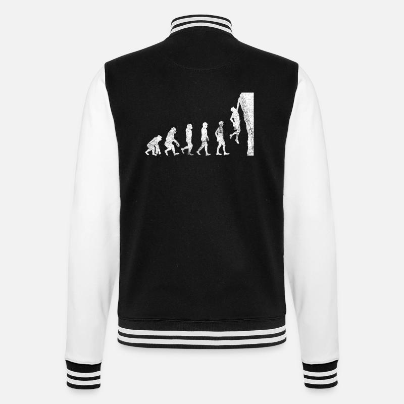 Geschenk Kletterer Boulderer klettern bouldern - College-Sweatjacke - Schwarz/Weiß