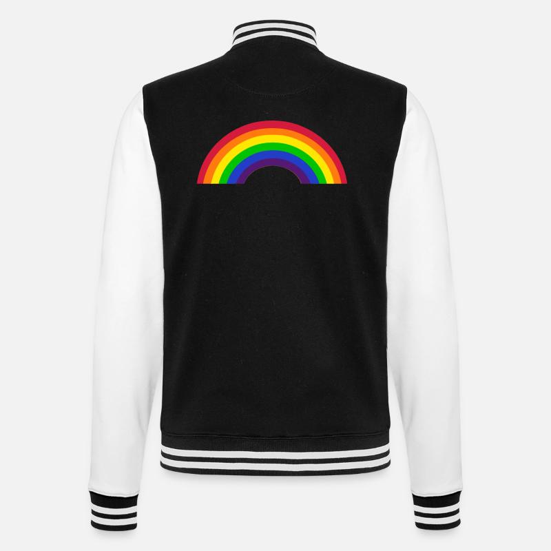 Rainbow arc-en-ciel - Veste Teddy - noir/blanc