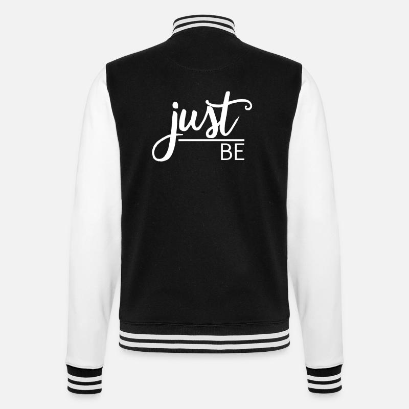 Just be - College-Sweatjacke - Schwarz/Weiß