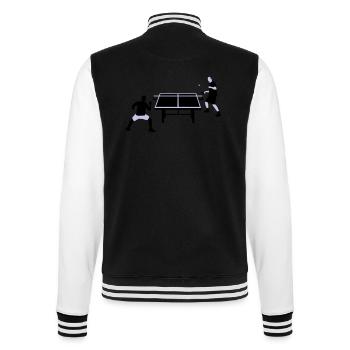table_tennis_052012_c_2c - College Sweat Jacket - black/white - Back - Marisol (170cm)