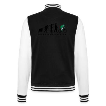 evolution_radfahrer_052012_d_3c - College-Sweatjacke - Schwarz/Weiß - Hinten - Marisol (170cm)