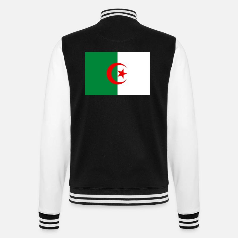 Drapeau de l'Algérie - Veste Teddy - noir/blanc