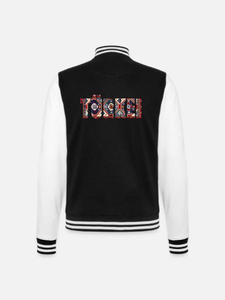 türkei teppich - College-Sweatjacke - Schwarz/Weiß
