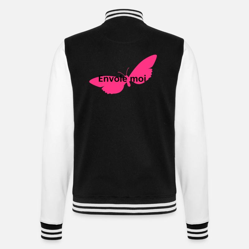 envole_moi - College-Sweatjacke - Schwarz/Weiß