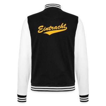 Eintracht Baseball-Style - College-Sweatjacke - Schwarz/Weiß - Hinten - Marisol (170cm)