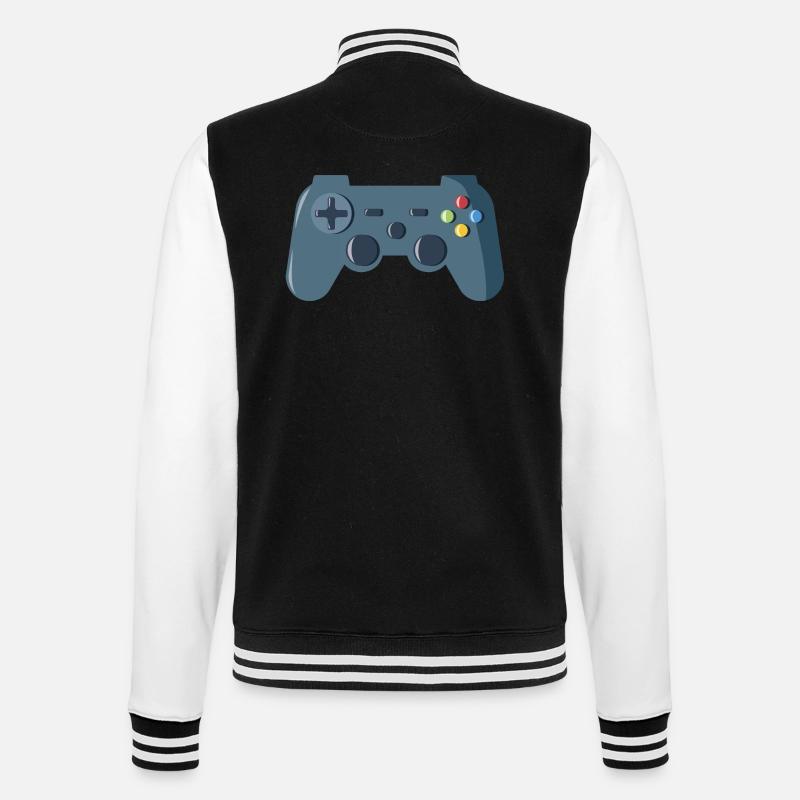 Console de jeu - Veste Teddy - noir/blanc