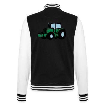 Traktor - College-Sweatjacke - Schwarz/Weiß - Hinten - Marisol (170cm)