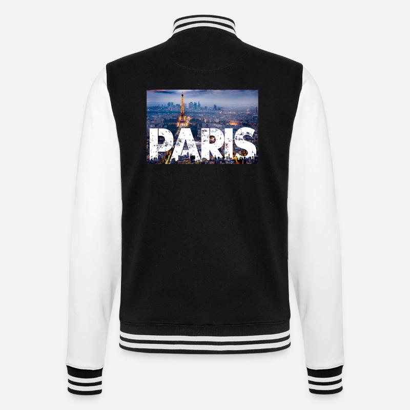Paris Tour Eiffel - Veste Teddy - noir/blanc
