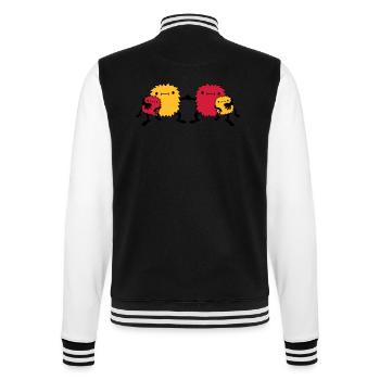 4 Monster Familie - College-Sweatjacke - Schwarz/Weiß - Hinten - Marisol (170cm)