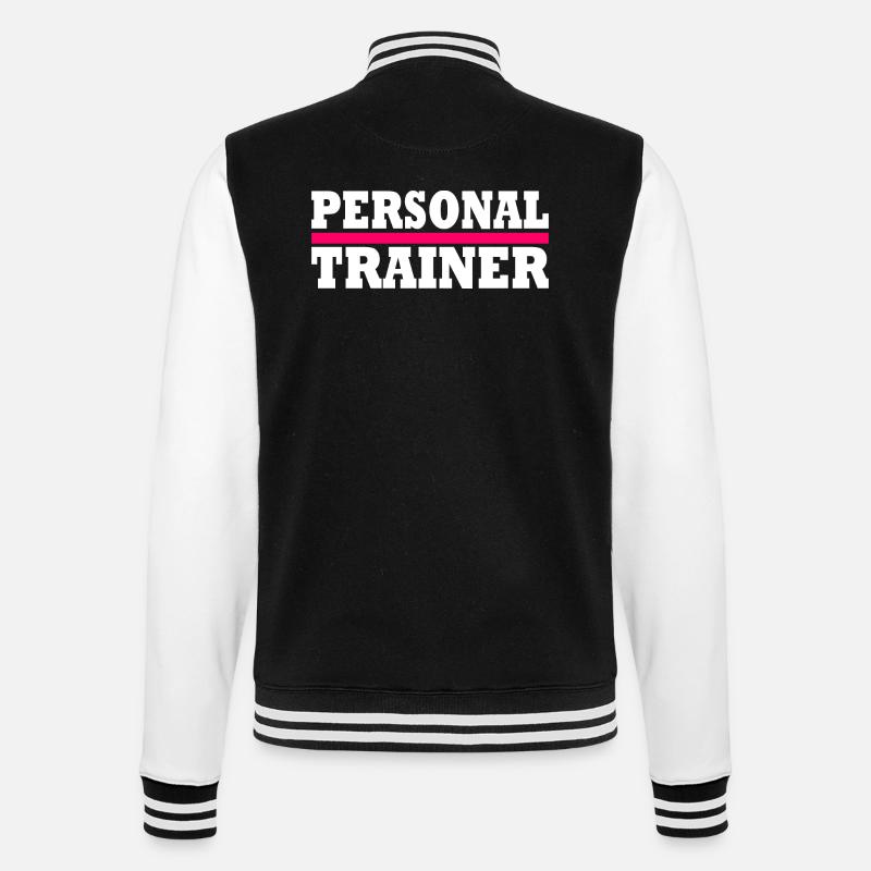 Personal trainer - College-Sweatjacke - Schwarz/Weiß