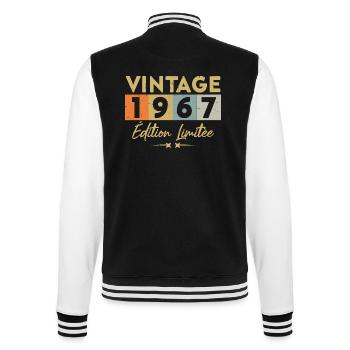 Vintage 1967 Édition Limitée - Veste Teddy - noir/blanc - Dos - Marisol (170cm)