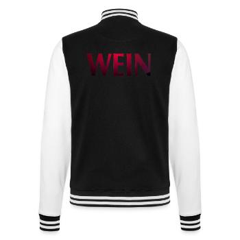 Wein - College-Sweatjacke - Schwarz/Weiß - Hinten - Marisol (170cm)