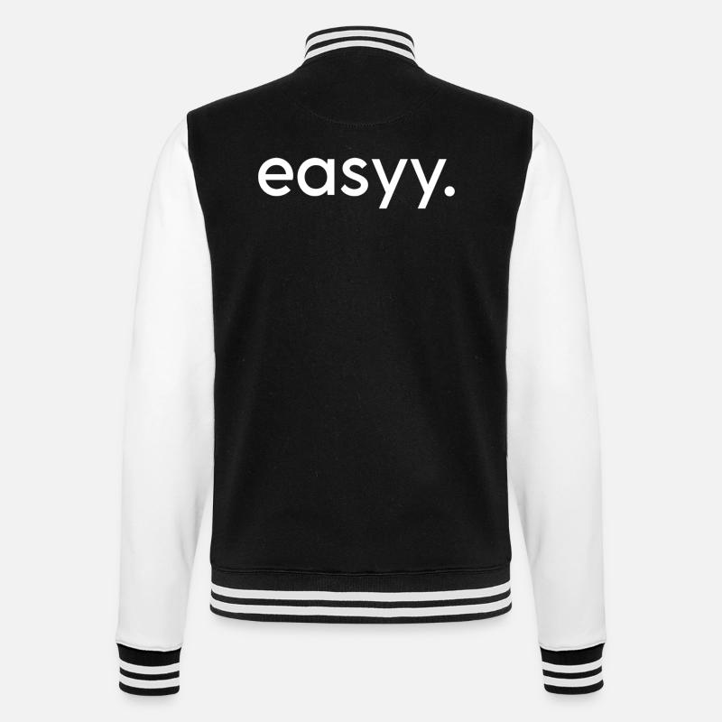 easyy. ! - College-Sweatjacke - Schwarz/Weiß